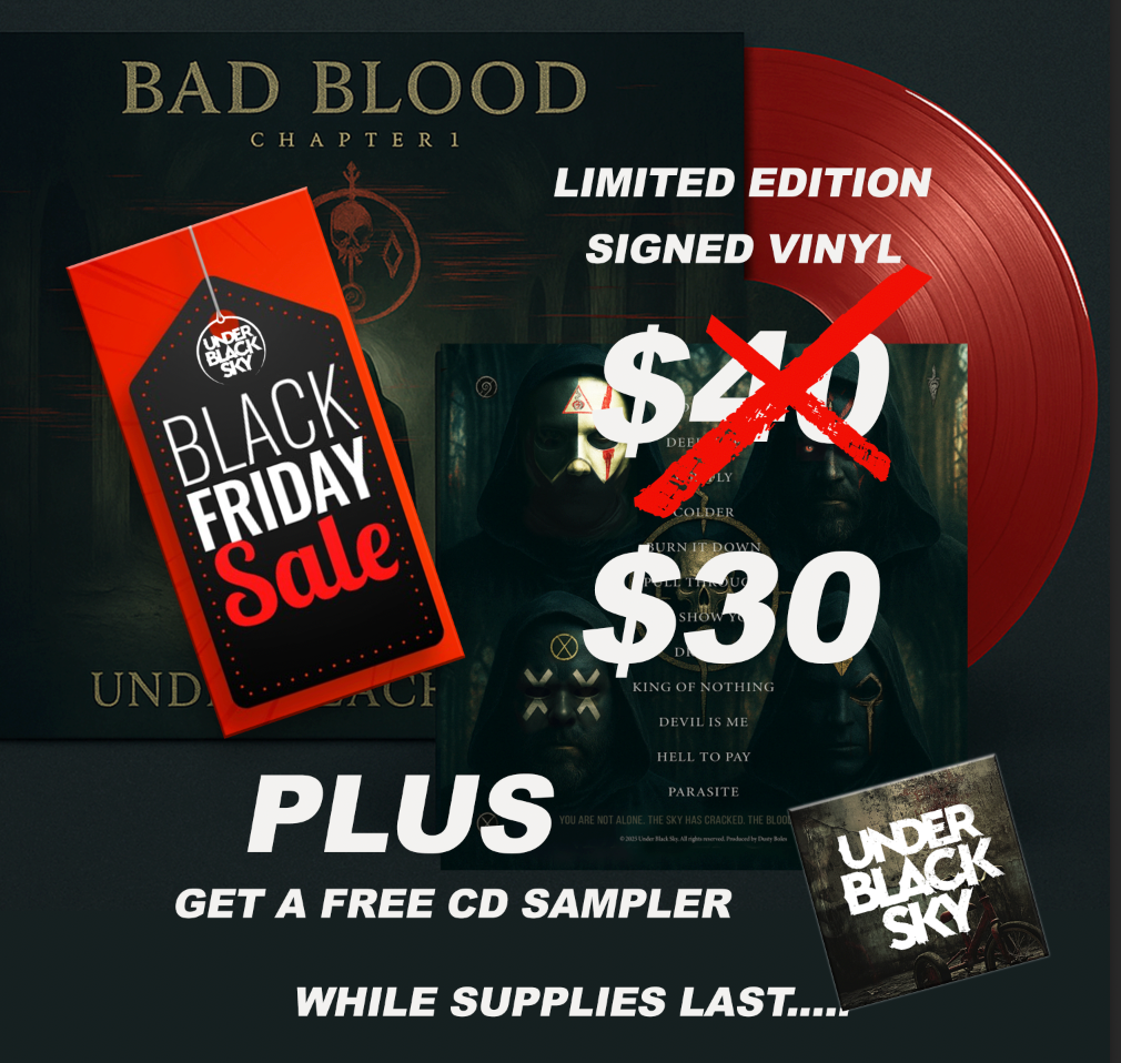 Under Black Sky – Bad Blood: Chapter I (Limited Edition "Signed" Red Vinyl)